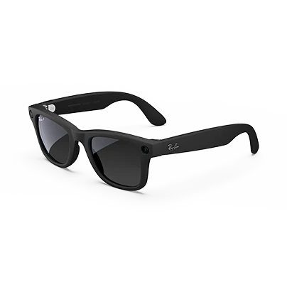 Ray-Ban Meta Wayfarer (Gen 1), Matte Black / Gradient Graphite Polarized, Large - Image 12