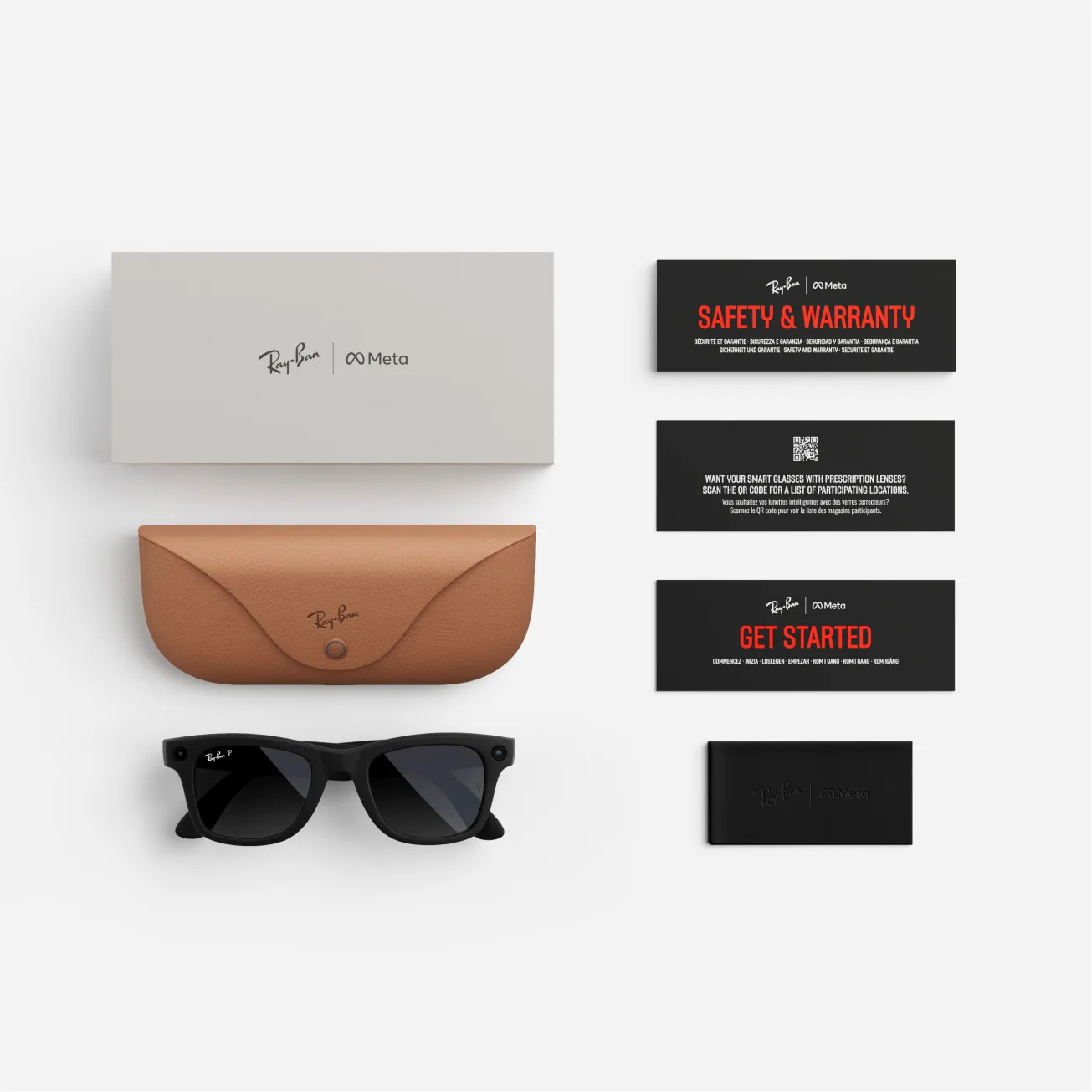 Ray-Ban Meta Wayfarer (Gen 1), Matte Black / Gradient Graphite Polarized, Large - Image 5