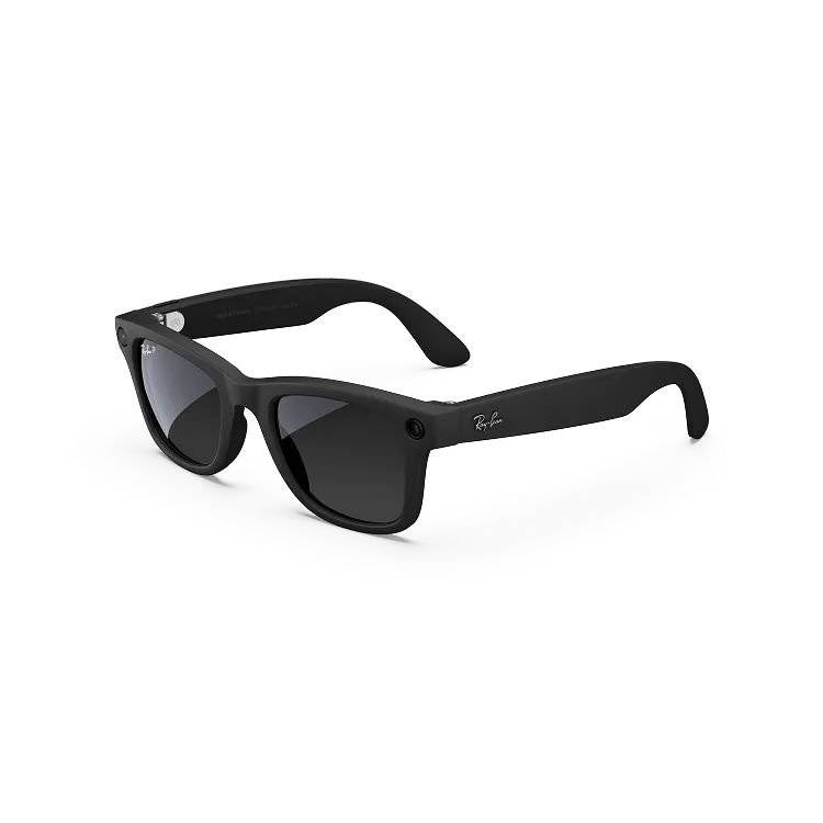 Ray-Ban Meta Wayfarer (Gen 1), Matte Black / Gradient Graphite Polarized, Large - Image 9