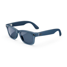 Ray-Ban Meta Wayfarer (Gen 1), Matte Jeans Transparent / Dusty Blue Polarized, Large - Image 8