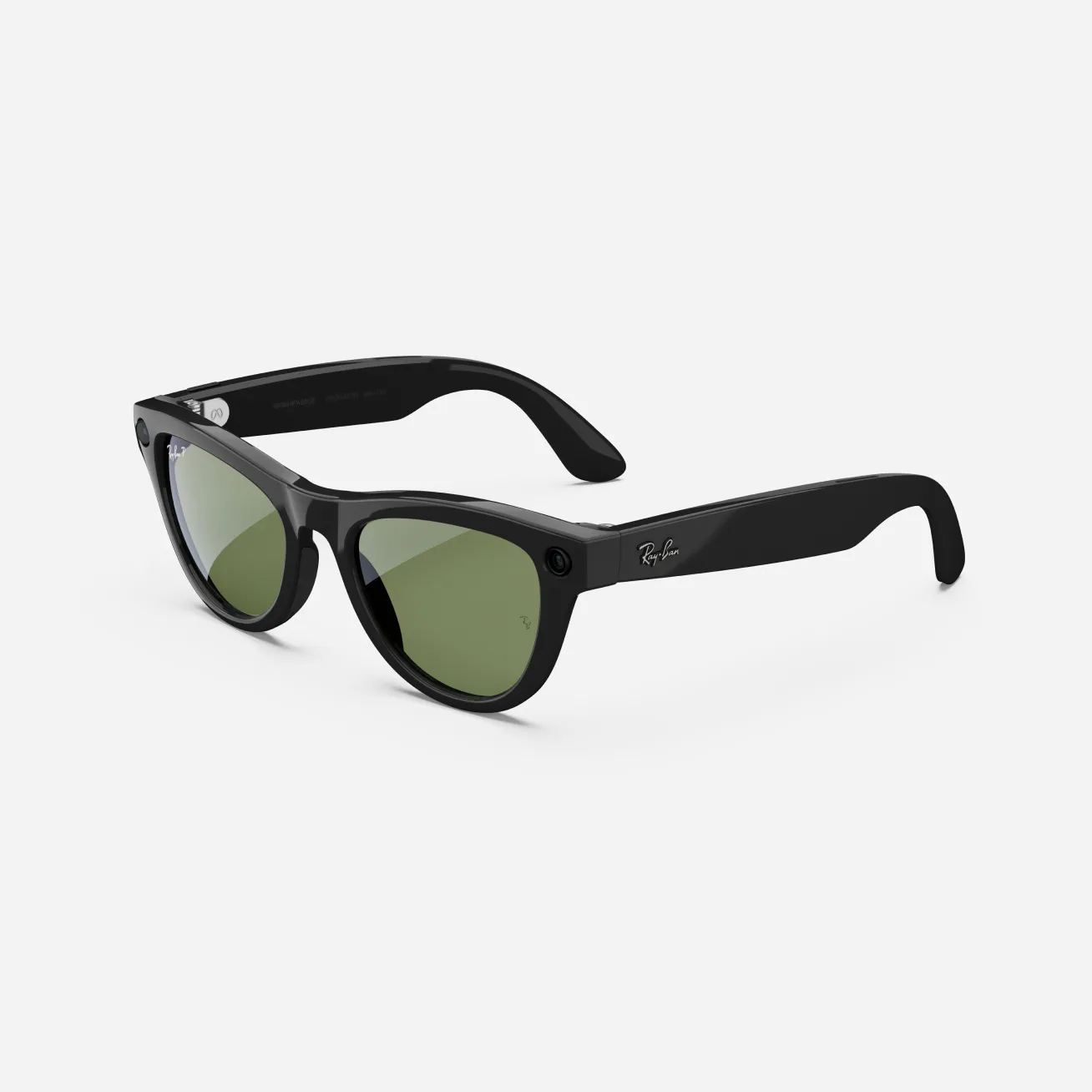 Ray-Ban Meta Skyler (Gen 1), Shiny Black / G15 Green, Standard