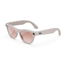 Ray-Ban Meta Skyler (Gen 1), Shiny Chalky Gray / Gradient Cinnamon Pink, Standard - Image 2