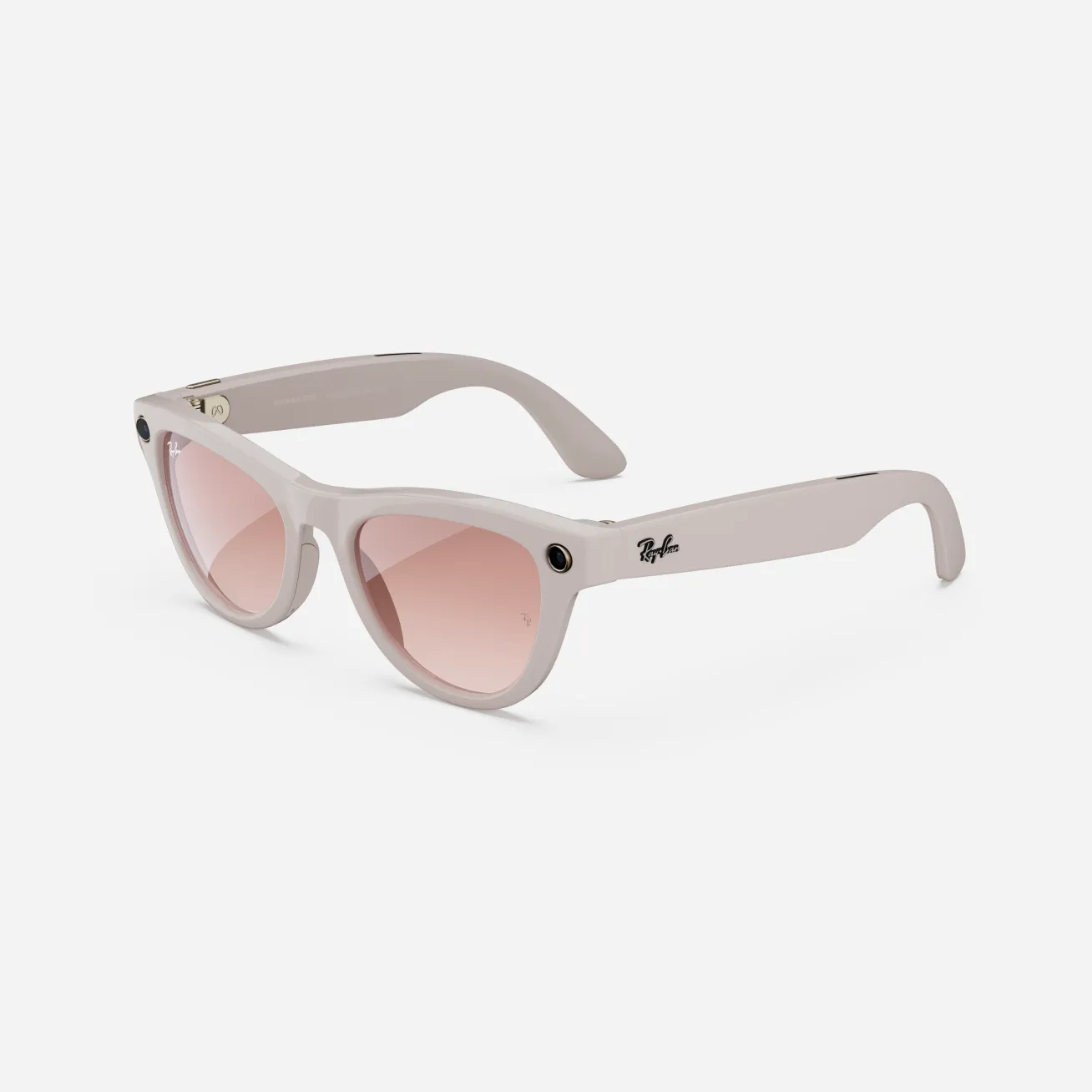 Ray-Ban Meta Skyler (Gen 1), Shiny Chalky Gray / Gradient Cinnamon Pink, Standard - Image 5