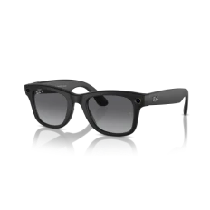 Ray-Ban Meta Wayfarer (Gen 1) (Refurbished), Matte Black / Gradient Graphite Polarized, Large, High Bridge Fit